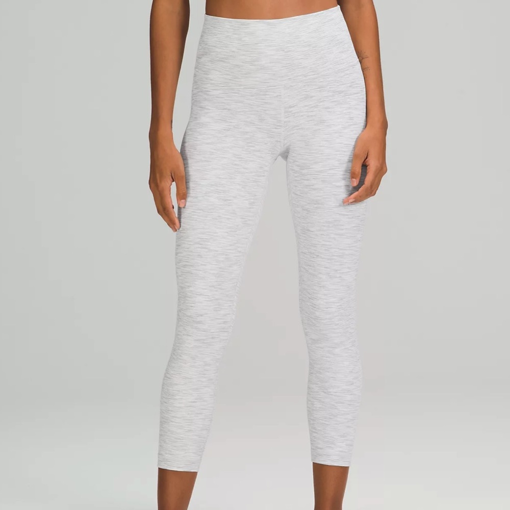 Lululemon Grey Wunder Under Leggings. 23” Length.